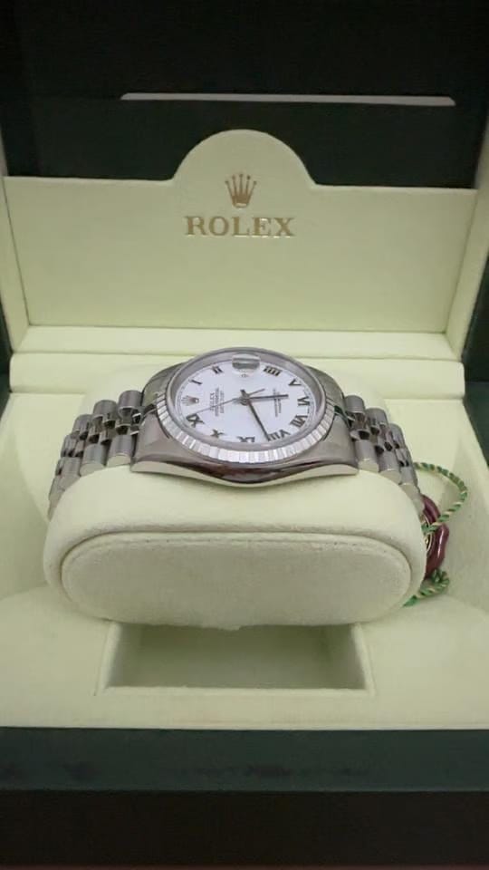 Rolex | Datejust | 16220 | Steel | 36 mm | Steel | White | Automatic