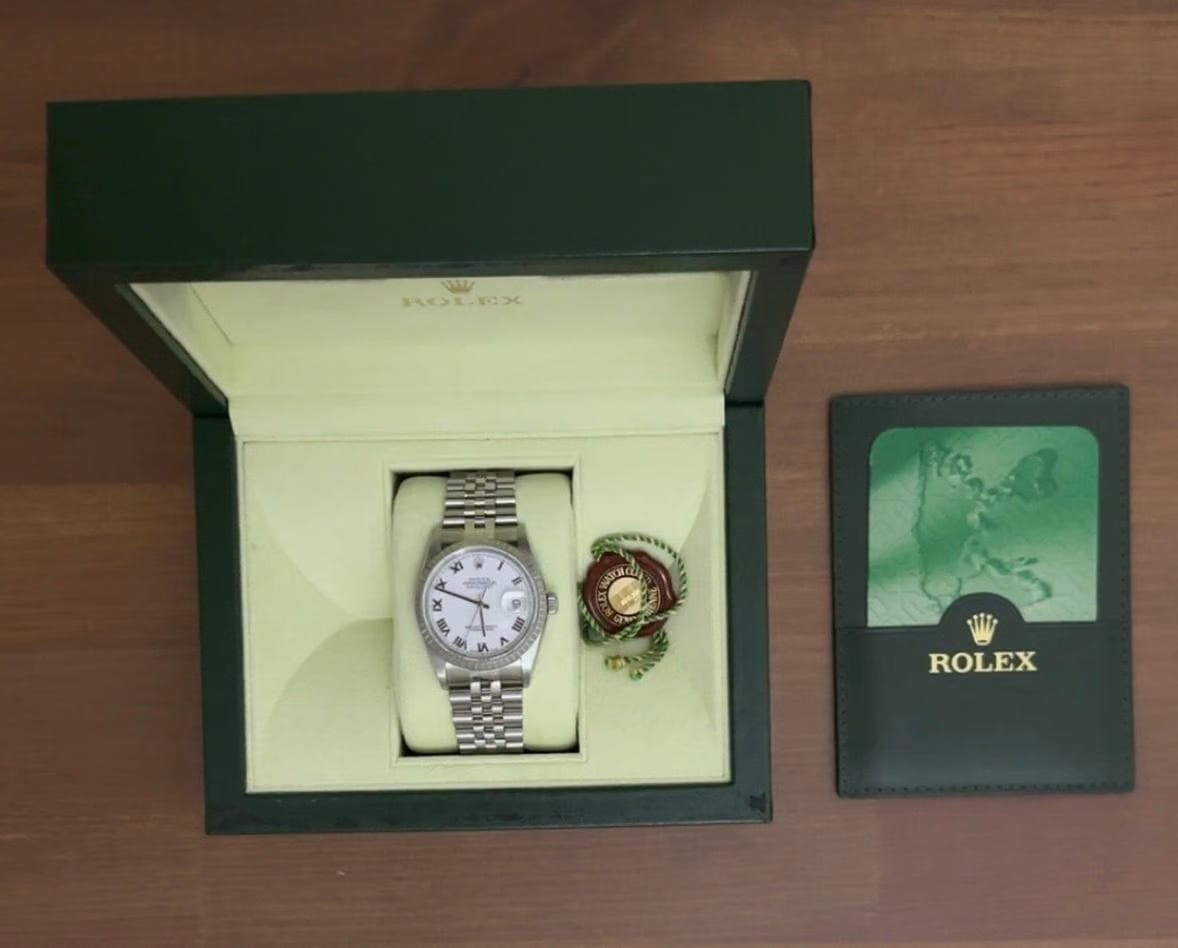 Rolex | Datejust | 16220 | Steel | 36 mm | Steel | White | Automatic