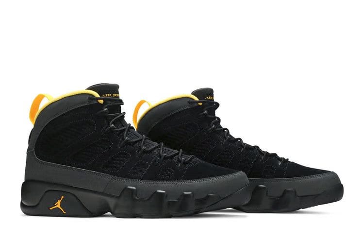 Air Jordan 9 Retro Dark Charcoal University Gold