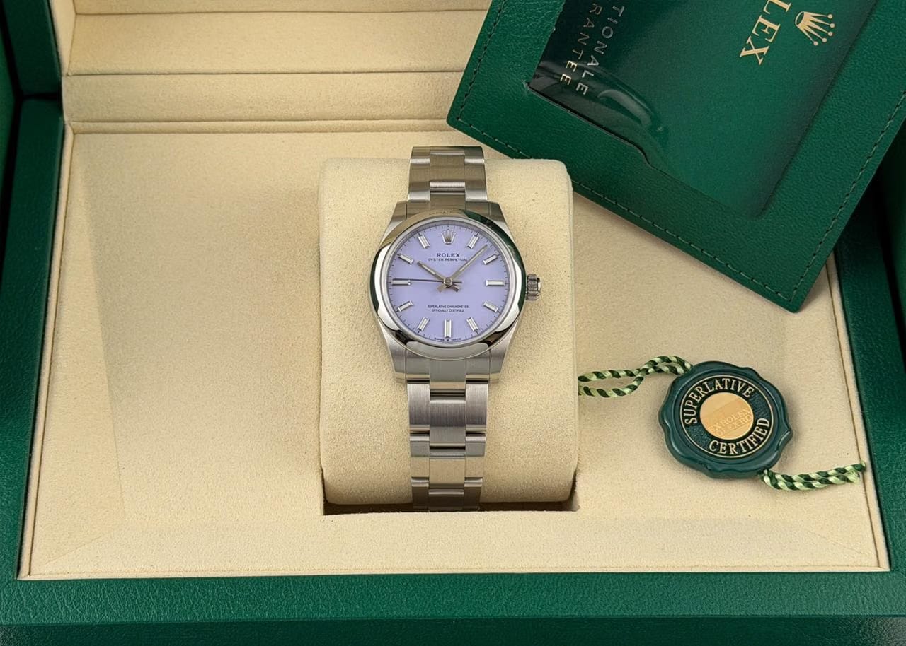 Rolex | Oyster Perpetual | 277200 | Steel | 31 x 37 mm | Steel | Purple | Automatic