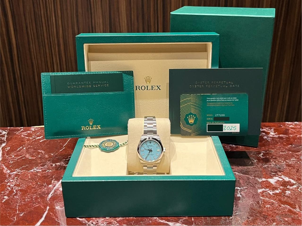 Rolex | Oyster Perpetual | 277200 | Steel | 31 mm | Steel | Turquoise | Automatic