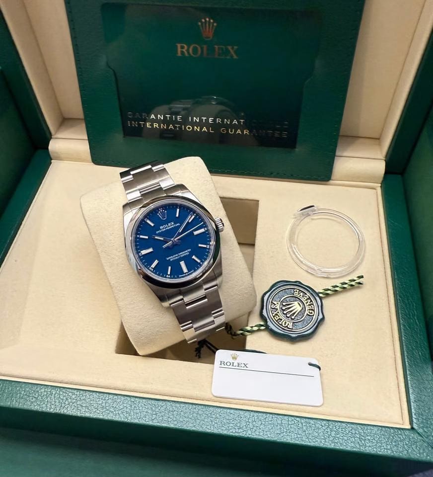 Rolex | Oyster Perpetual | 124200 2025 New Unworn, New Blue, Stickered | Steel | 34 mm | Steel | Blue | Automatic