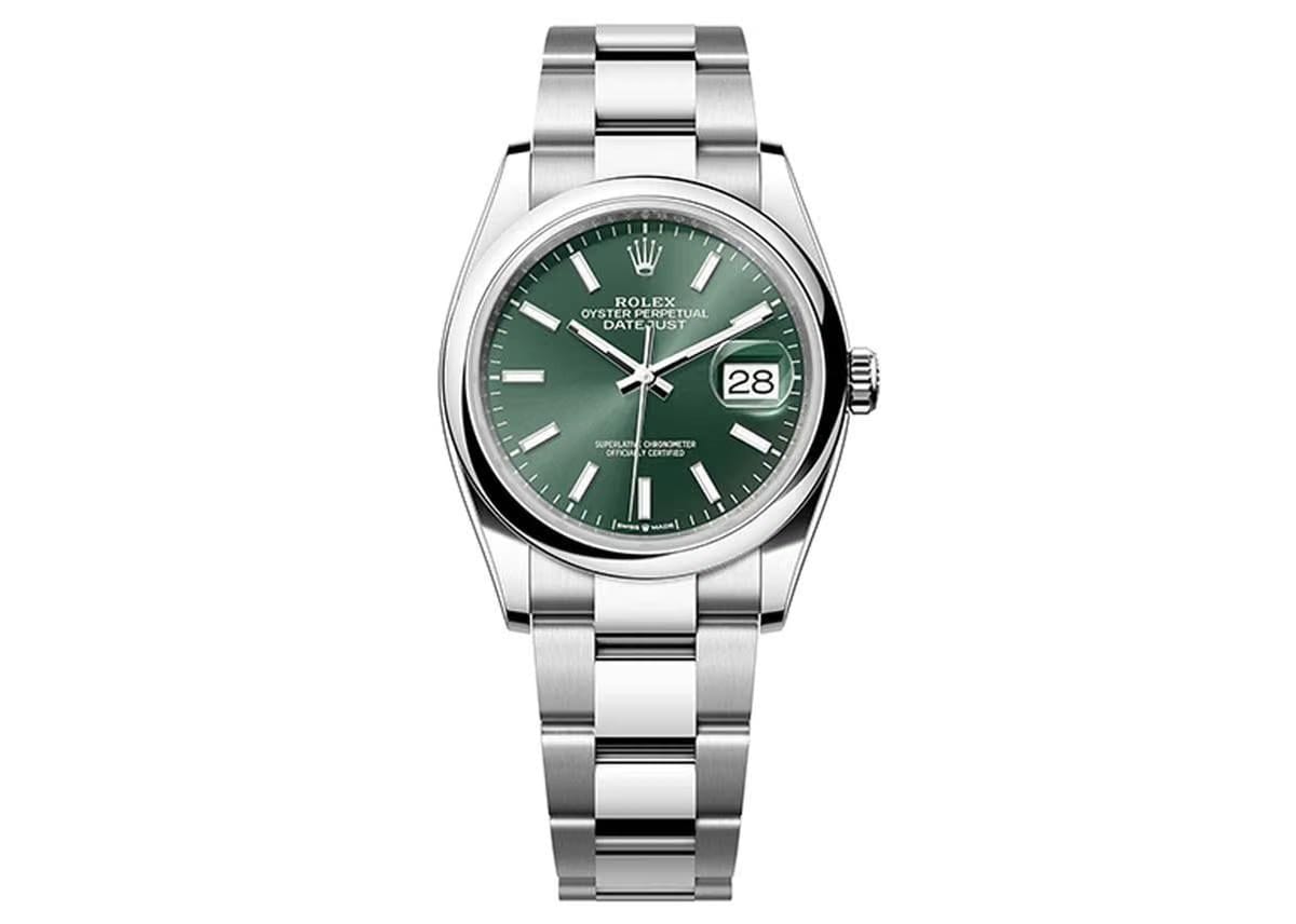 Rolex | Datejust | 126200 | Steel | 36mm mm | Steel | Green | Automatic