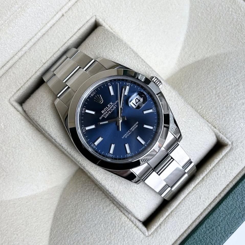 Rolex | Datejust | 126300 | Steel | 41 x 48 mm | Steel | Blue | Automatic
