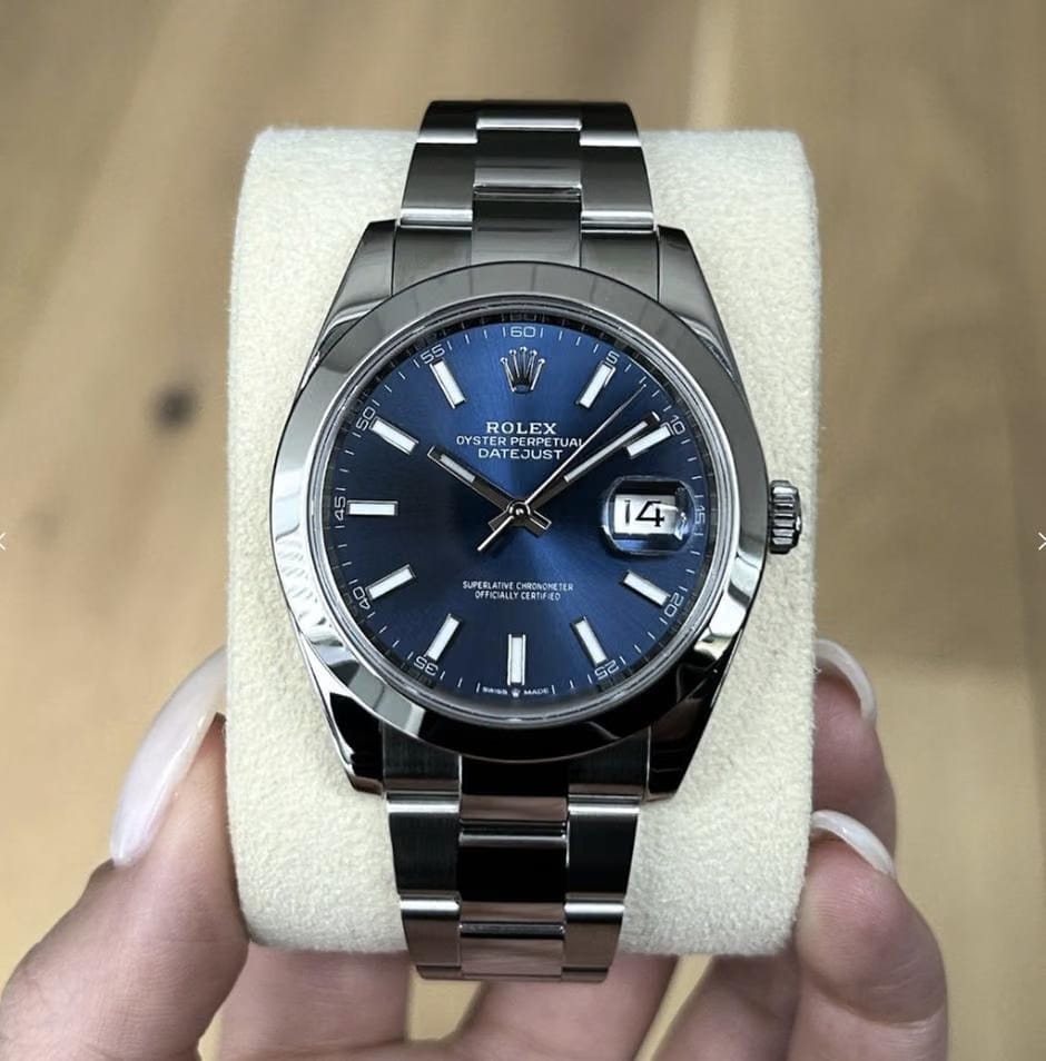 Rolex | Datejust | 126300 | Steel | 41 x 48 mm | Steel | Blue | Automatic