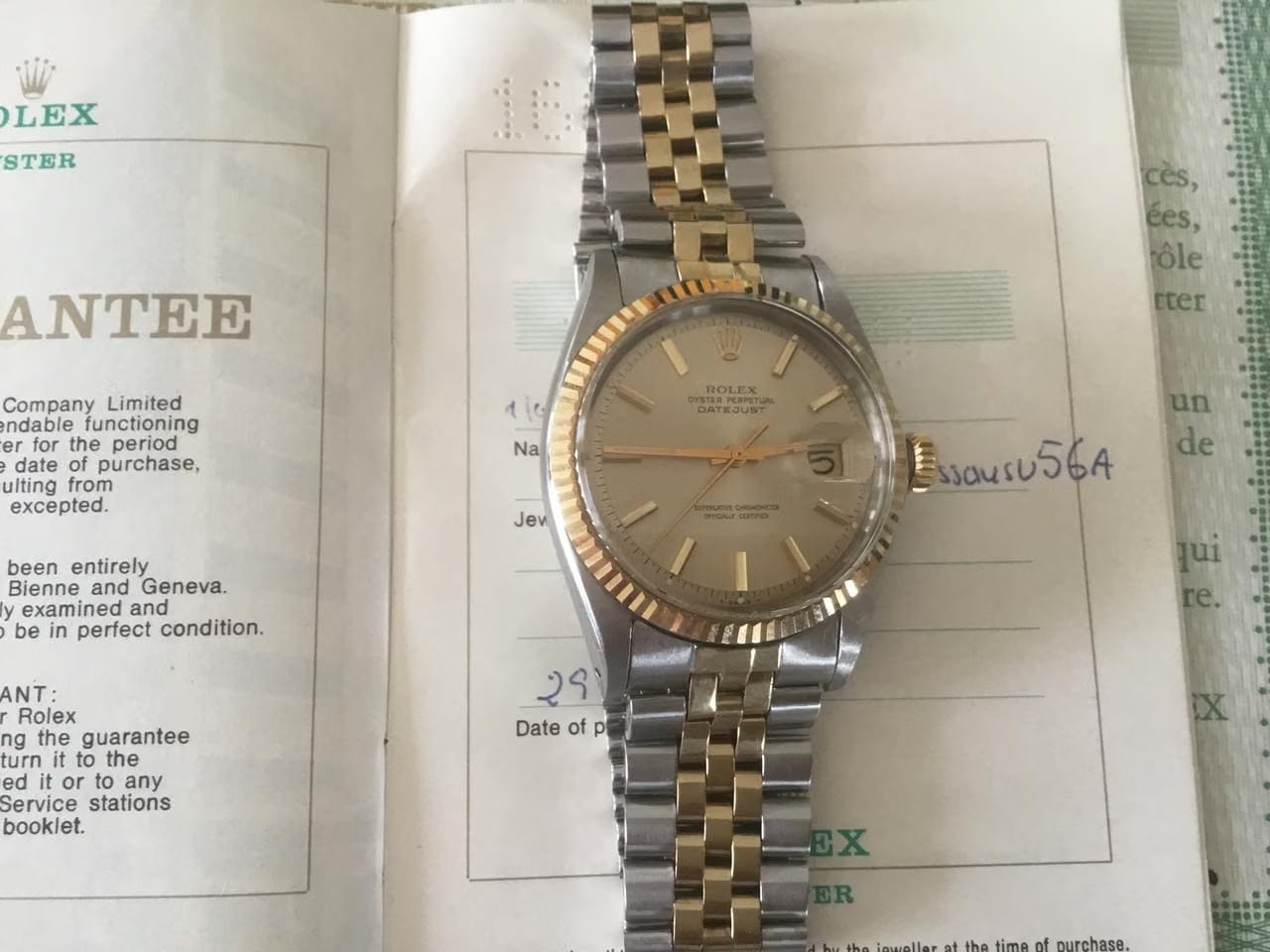 Rolex | Datejust | 1601 | Gold/Steel | 36 mm | Gold/Steel | Gold | Automatic