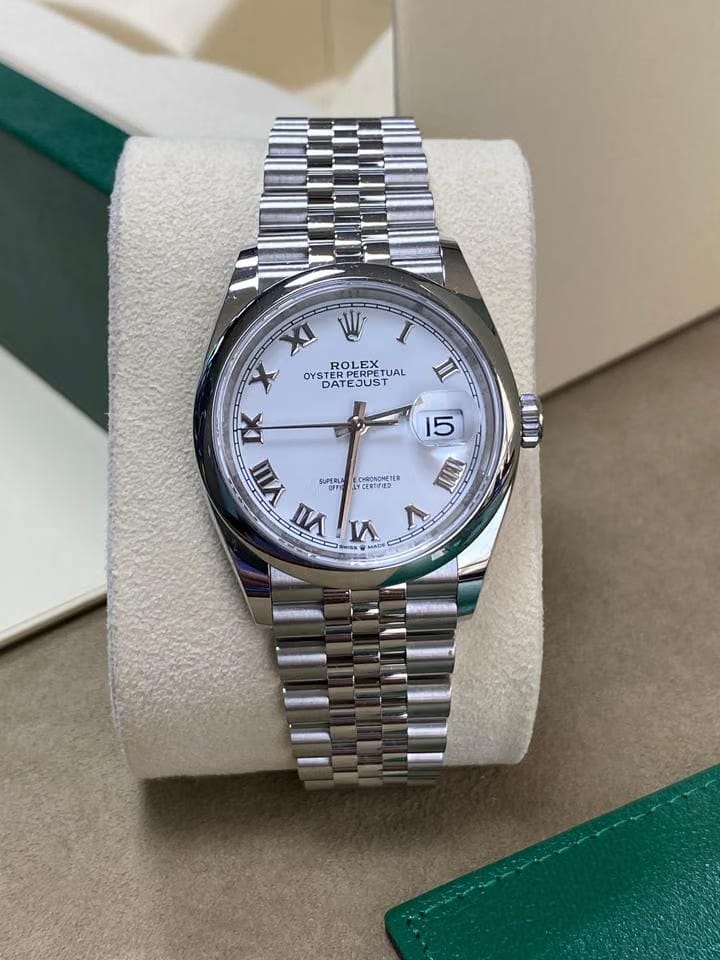 Rolex | Datejust | 126200-0007 | Steel | 36 mm | Steel | White | Automatic