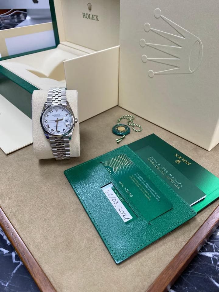 Rolex | Datejust | 126200-0007 | Steel | 36 mm | Steel | White | Automatic