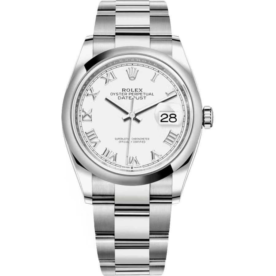 Rolex | Datejust | 126200-0008 | 36 mm | Steel | White | Automatic