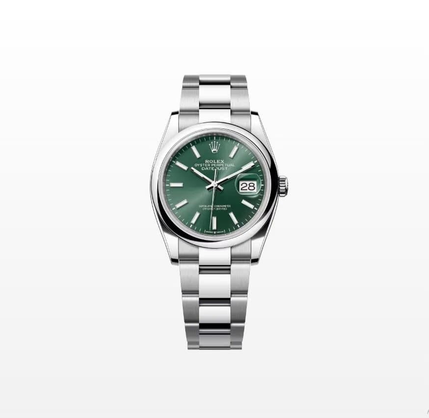 Rolex | Datejust | 126200-0024 | Steel | 36 mm | Steel | Green | Automatic