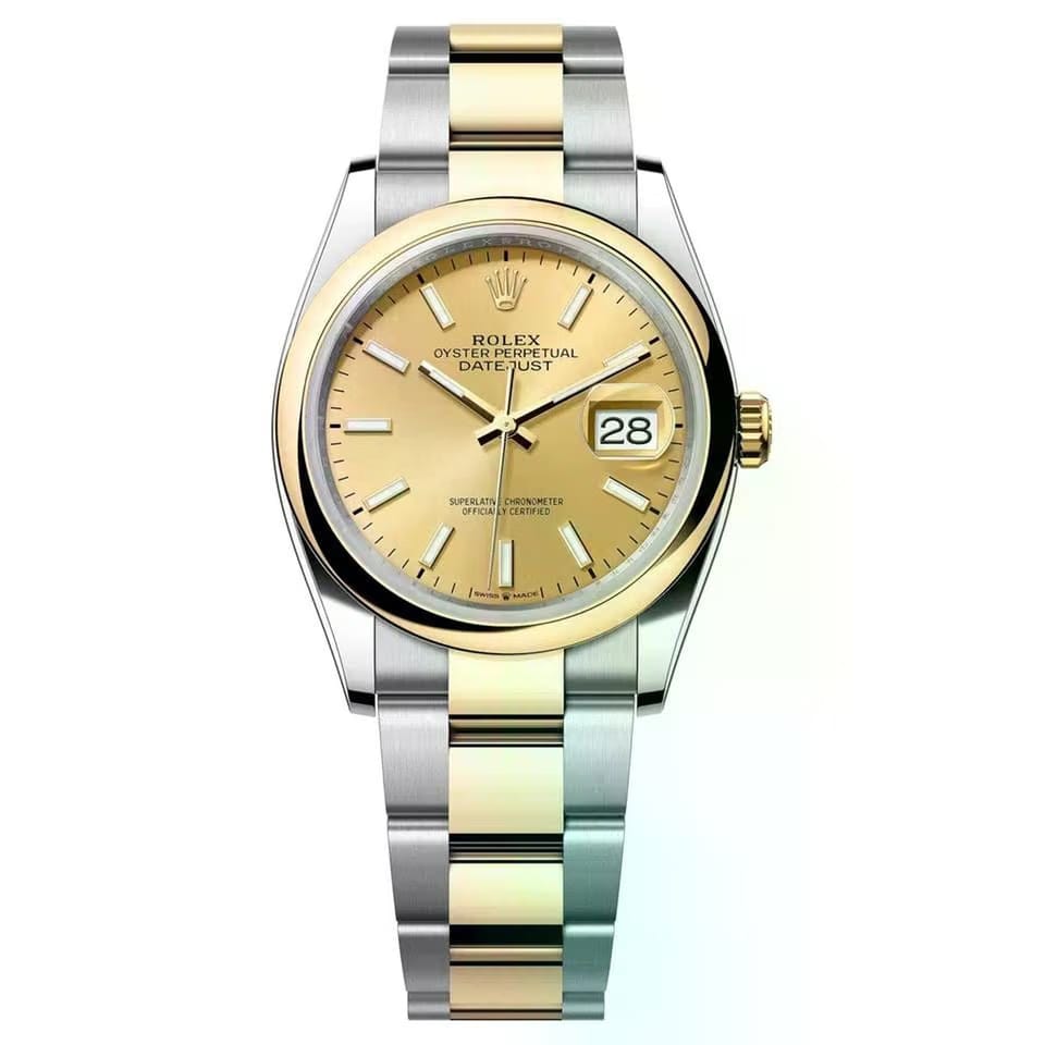Rolex | Datejust | 126203-0016 | 36 mm | Gold/Steel | Champagne | Automatic