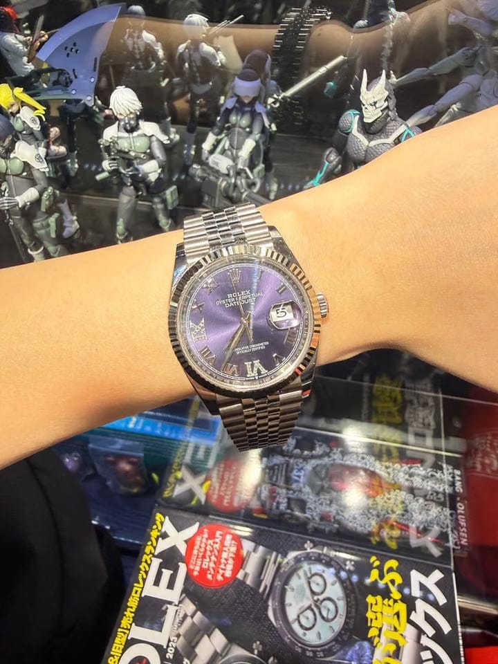 Rolex | Datejust | 126234 | Steel | 36 mm | Steel | Purple | Automatic