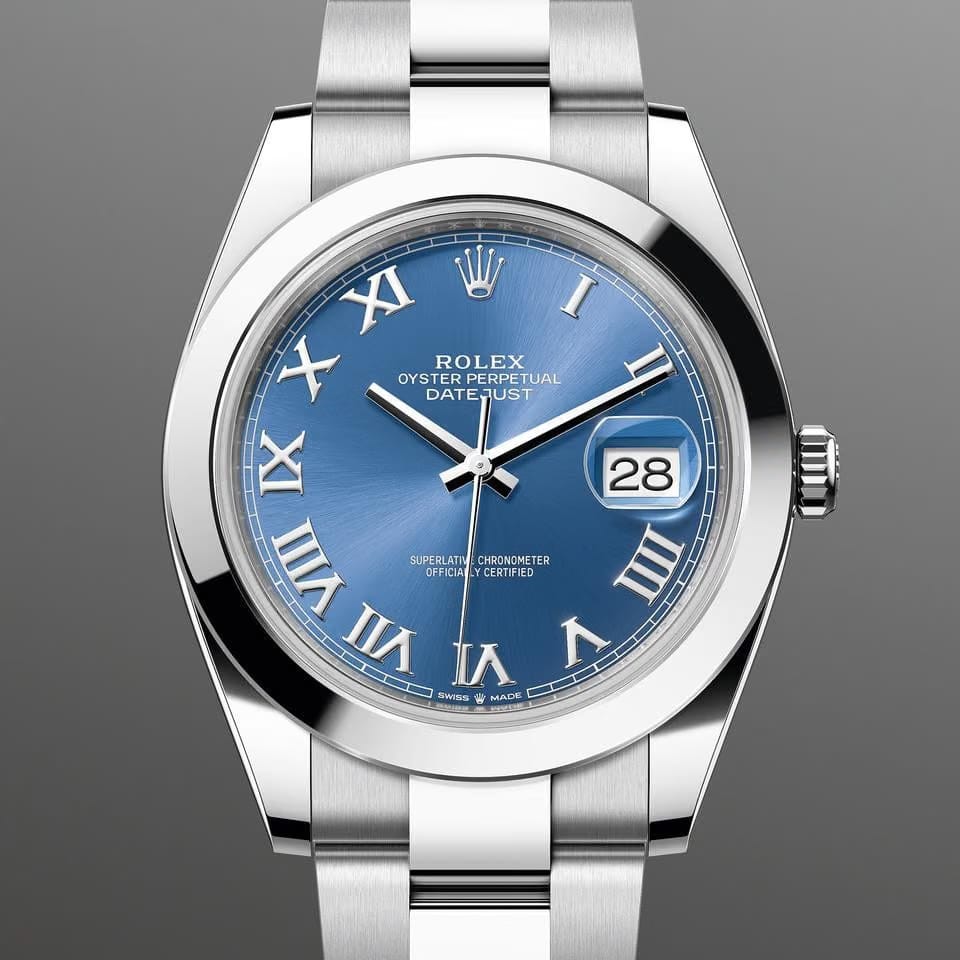 Rolex | Datejust | 126300 | Steel | 41 x 49 mm | Steel | Blue | Automatic