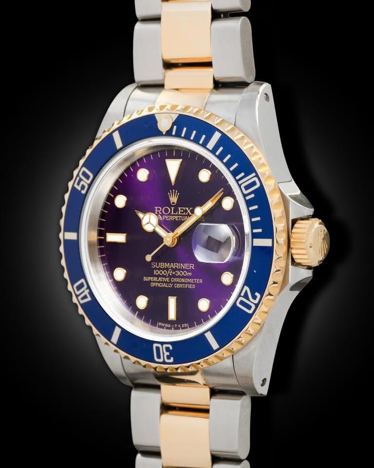 Rolex | Submariner | 16613 | Gold/Steel | 40 mm | Gold/Steel | Purple | Automatic