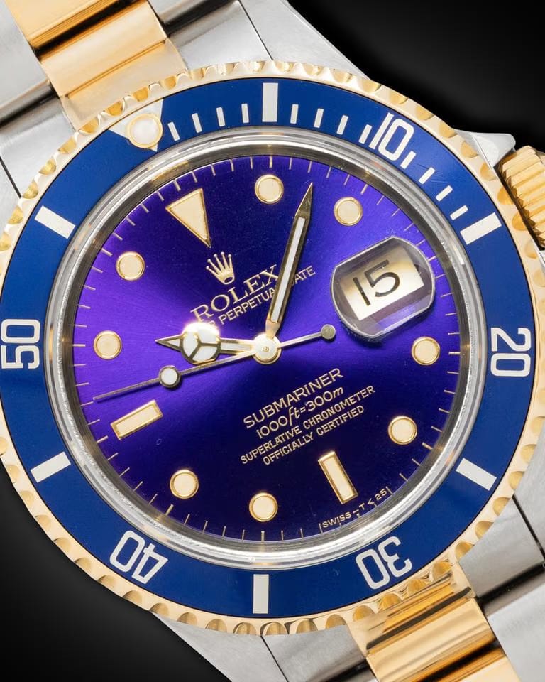 Rolex | Submariner | 16613 | Gold/Steel | 40 mm | Gold/Steel | Purple | Automatic