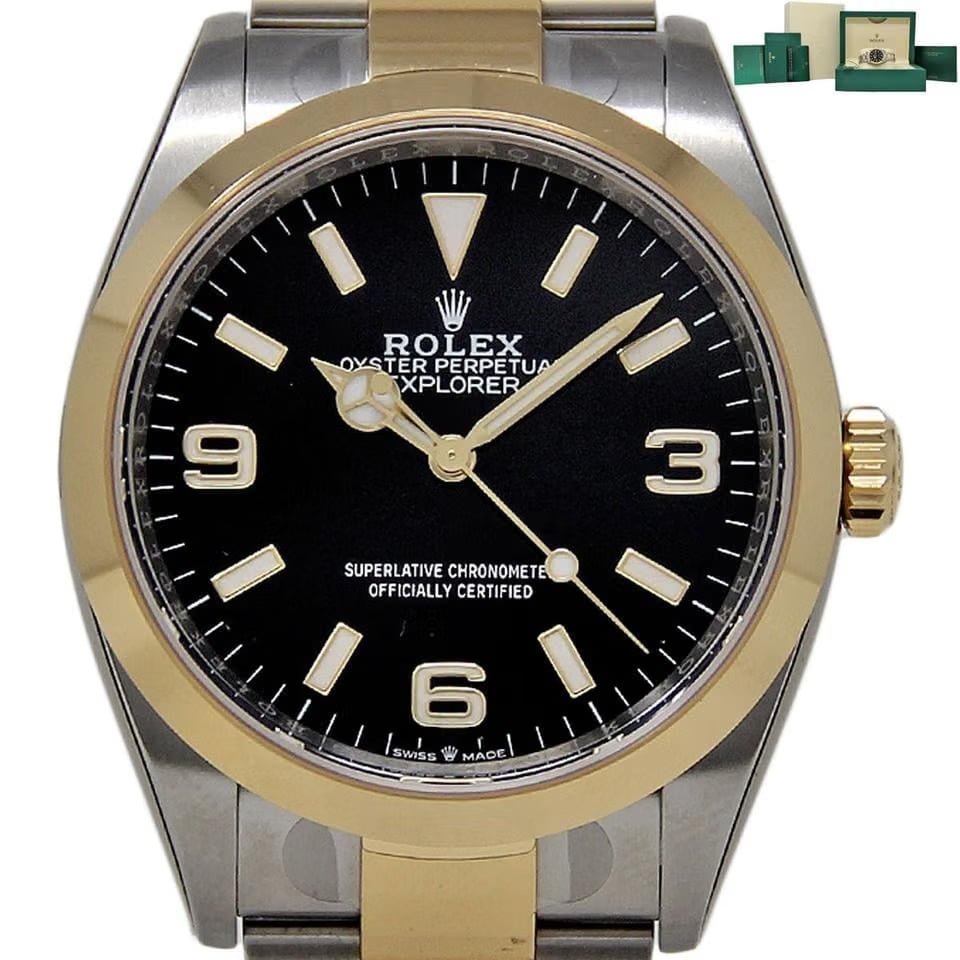 Rolex | Explorer | 124273 | Steel | 36 mm | Gold/Steel | Black