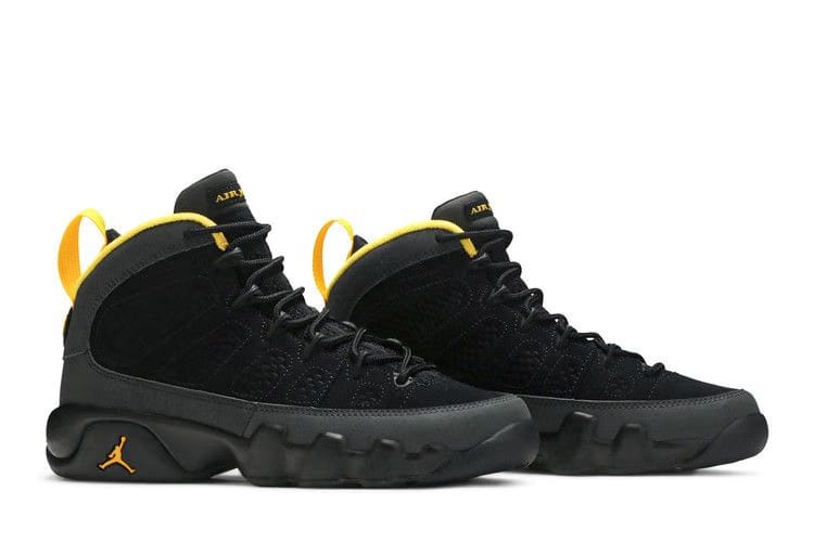Air Jordan 9 Retro GS Dark Charcoal University Gold