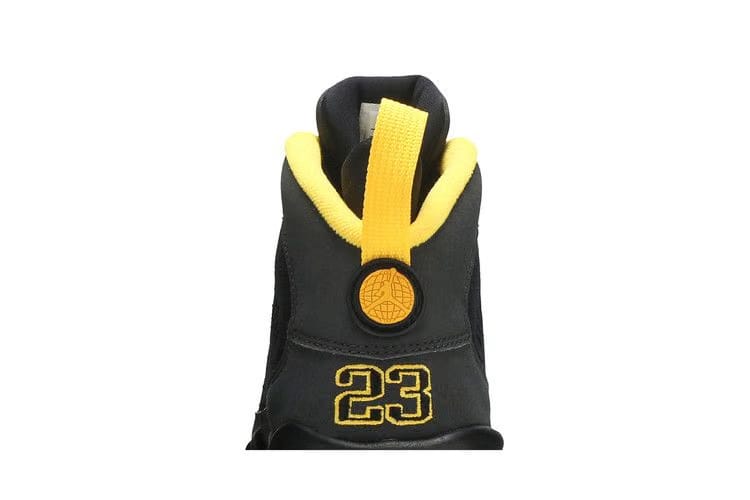 Air Jordan 9 Retro GS Dark Charcoal University Gold