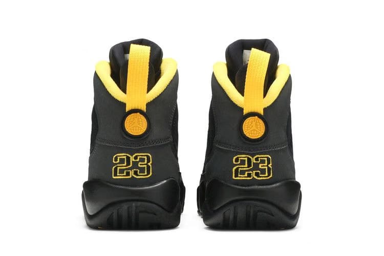 Air Jordan 9 Retro GS Dark Charcoal University Gold