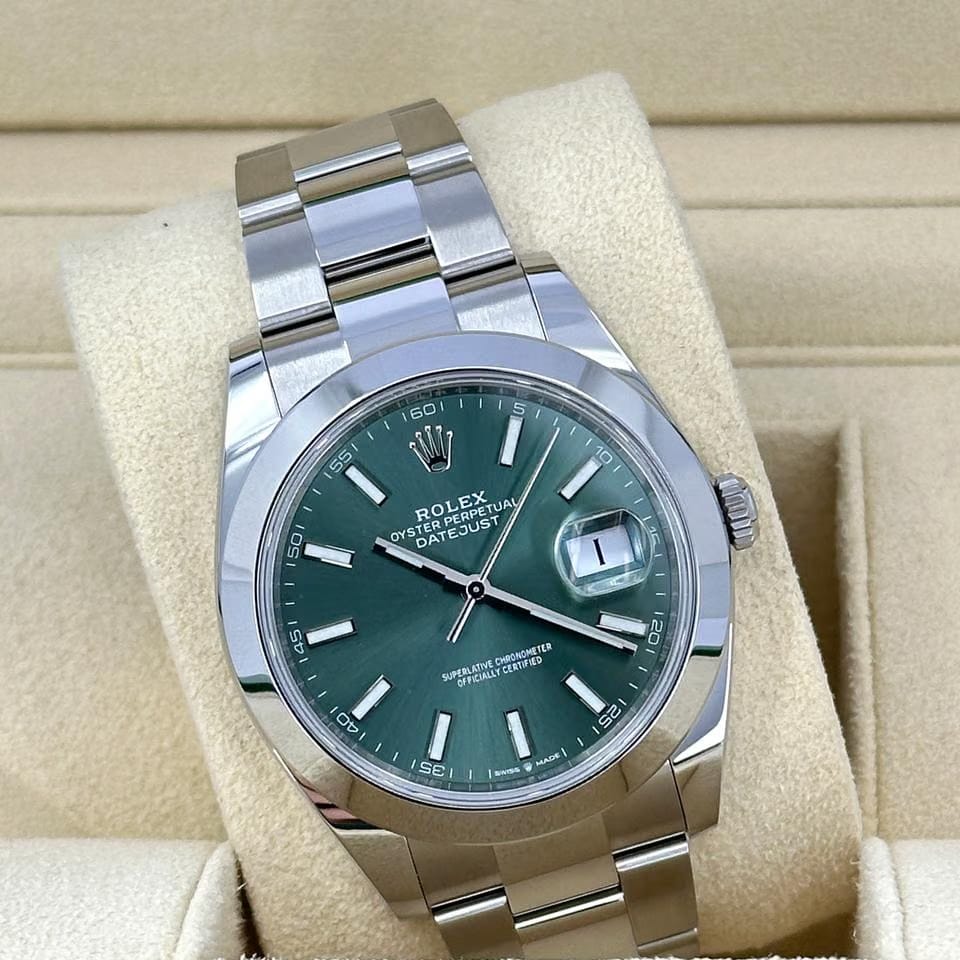 Rolex | Datejust | 126300 | Steel | 41 mm | Steel | Green | Automatic