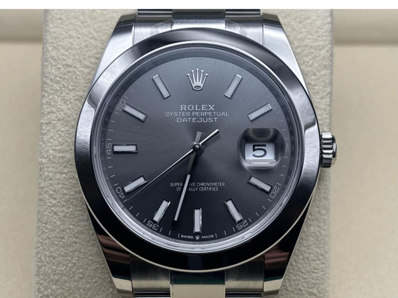 Rolex | Datejust | 126300 | Steel | 41 mm | Grey | Automatic