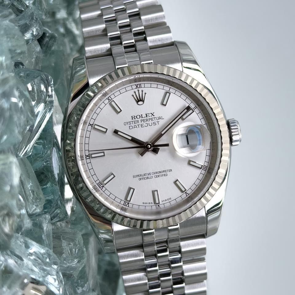 Rolex | Datejust | 116234 | Gold/Steel | 36 mm | Steel | Silver (solid) | Automatic