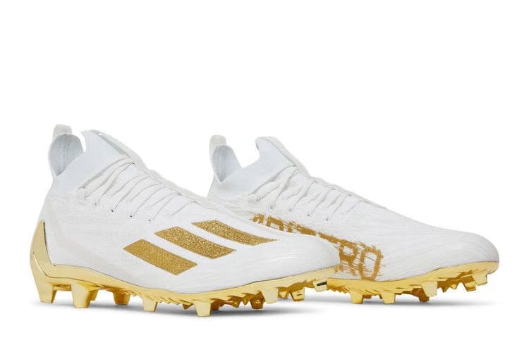 Adizero Cleats Primeknit White Gold Metallic