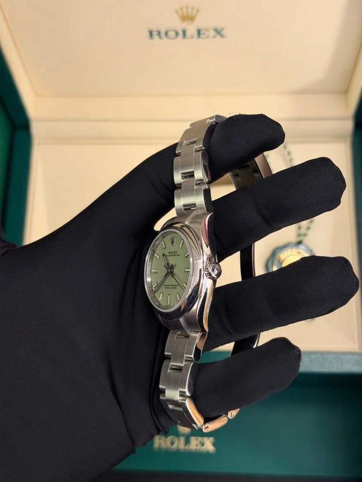 Rolex | Oyster Perpetual | 67480 | Steel | 31 mm | Steel | Green | Automatic