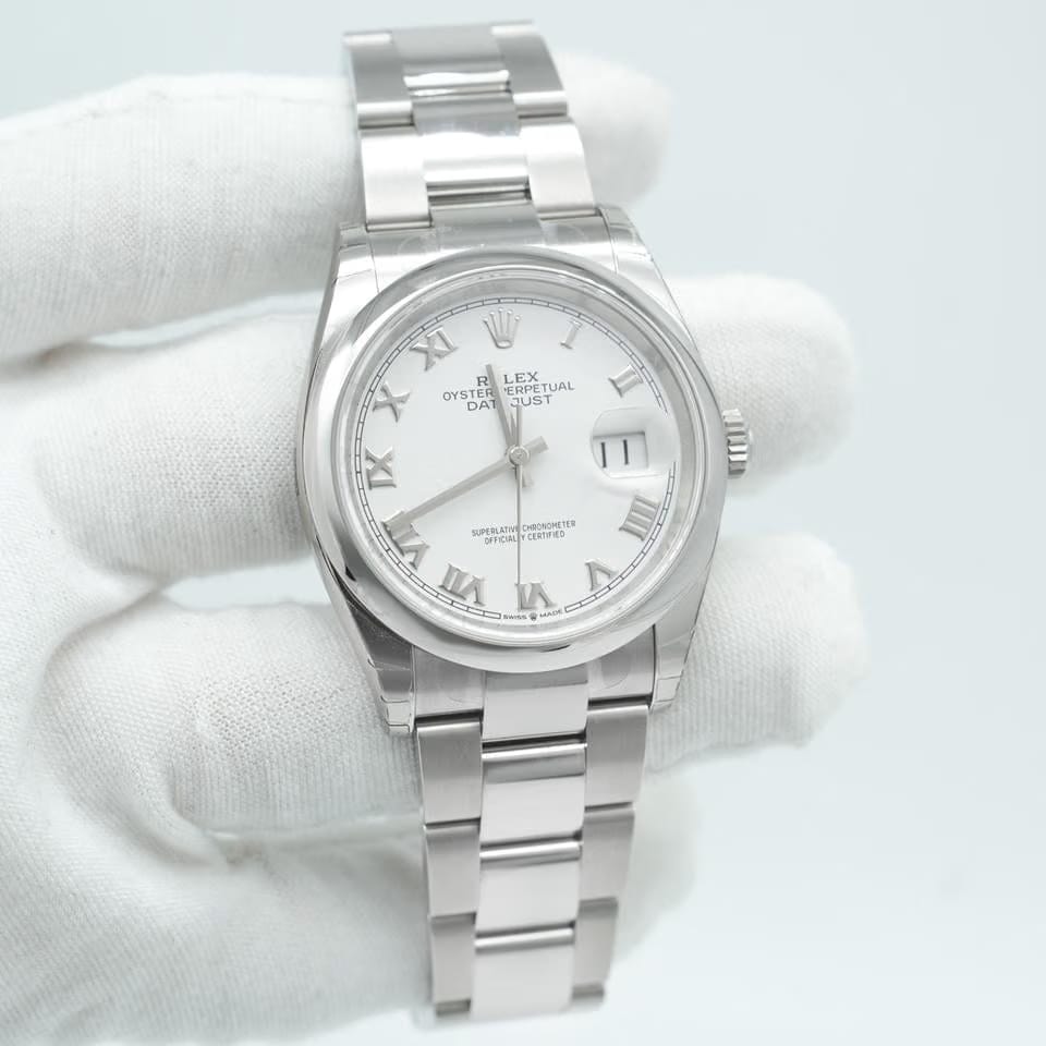 Rolex | Datejust | 126200-0002 | Steel | 36 mm | Steel | White | Automatic
