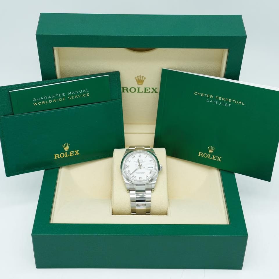 Rolex | Datejust | 126200-0002 | Steel | 36 mm | Steel | White | Automatic