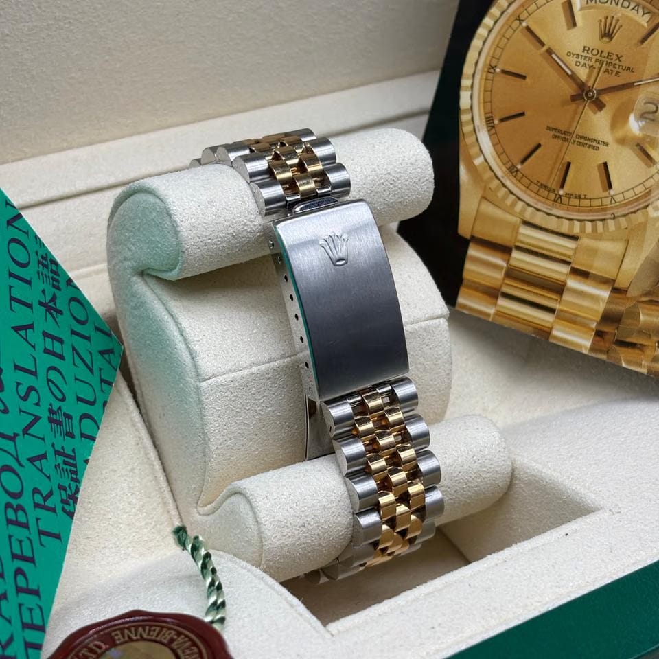 Rolex | Datejust | 16233 | Yellow gold | 36 mm | Gold/Steel | Champagne | Automatic