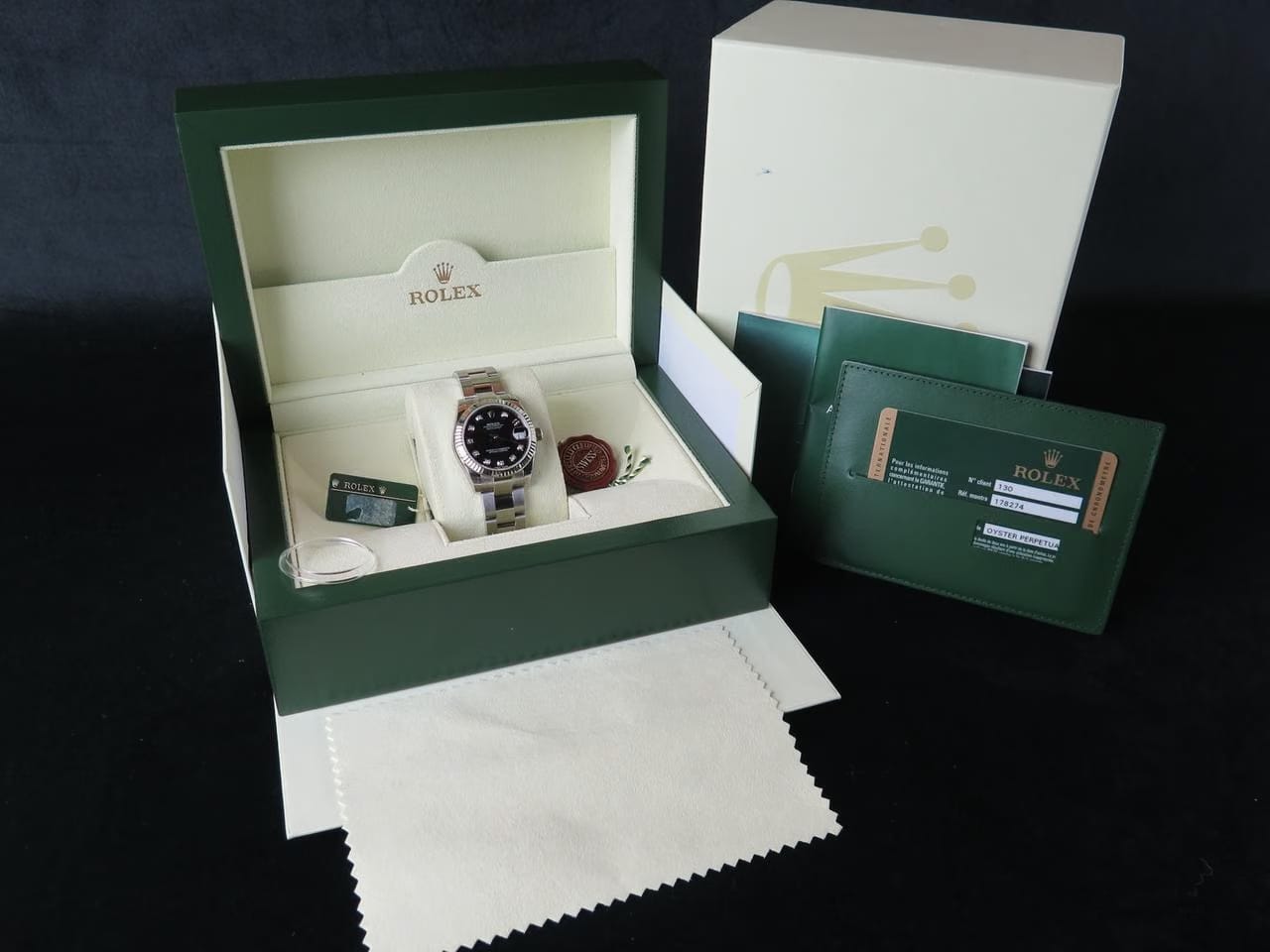 Rolex | Datejust | 178274 | Steel | 31 mm | Steel | Black | Automatic