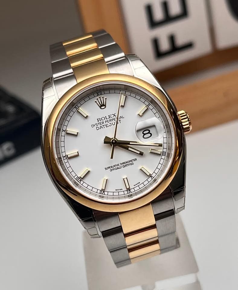 Rolex | Datejust | 116203-0124 | Gold/Steel | Gold/Steel | White | Automatic