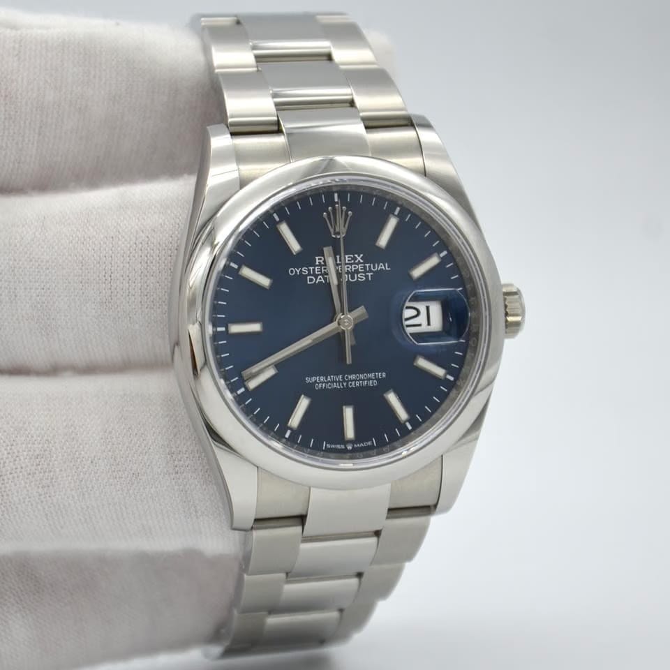 Rolex | Datejust | 126200-0006 | Steel | 36 mm | Steel | Blue | Automatic