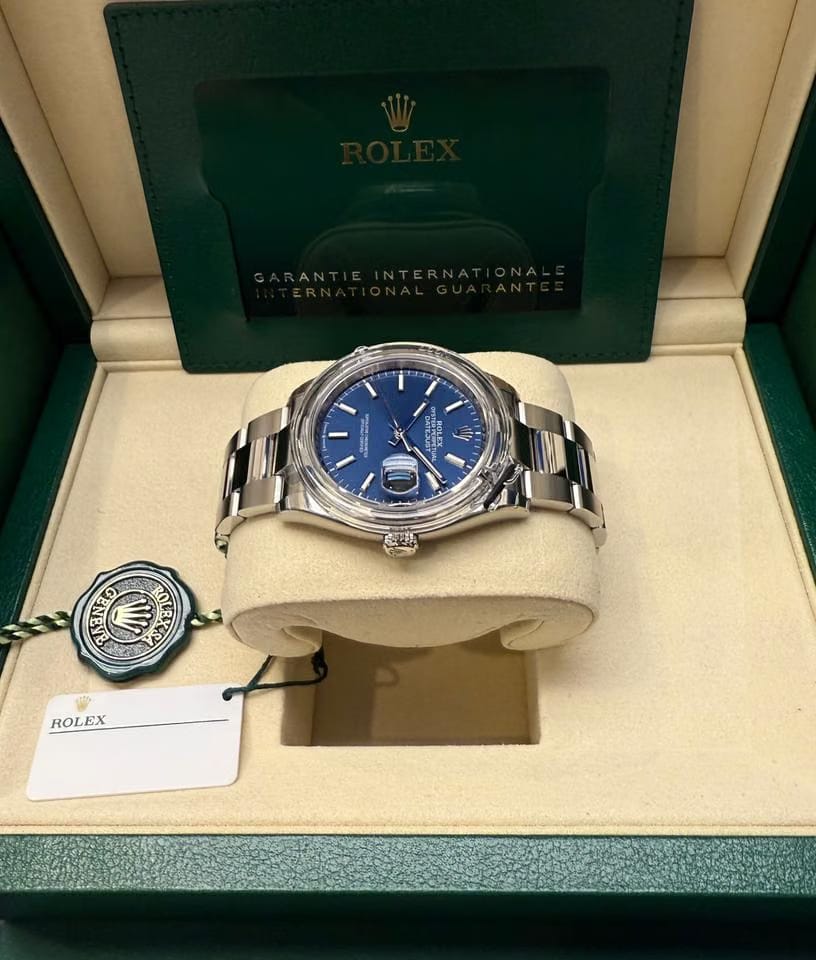 Rolex | Datejust | 126200 2025 New Unworn, Stickered | Steel | 36 mm | Steel | Blue | Automatic