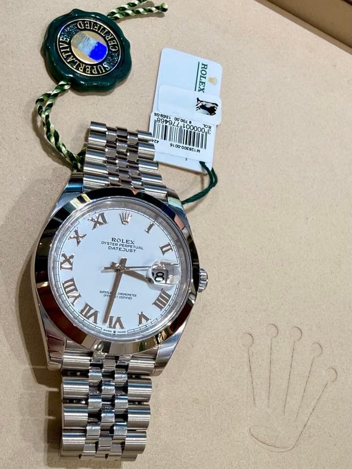 Rolex | Datejust | 126300-0016 | Steel | 41 x 48 mm | Steel | White | Automatic