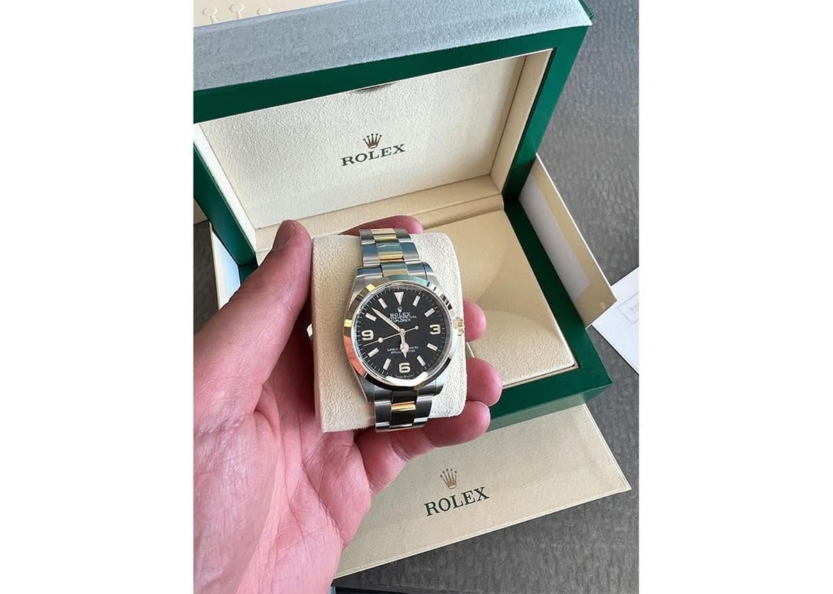 Rolex | Explorer | M124273-0001 | Yellow gold | 36 mm | Steel | Black | Automatic