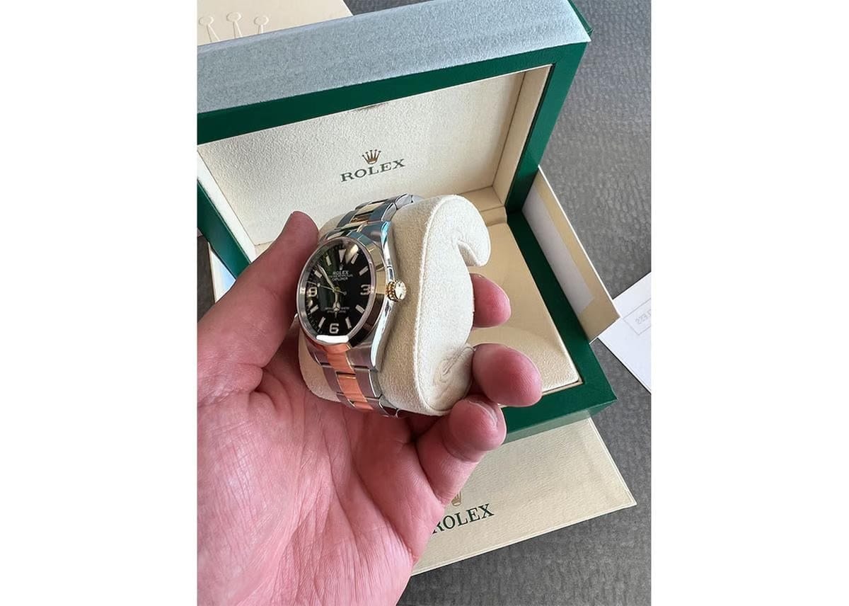Rolex | Explorer | M124273-0001 | Yellow gold | 36 mm | Steel | Black | Automatic