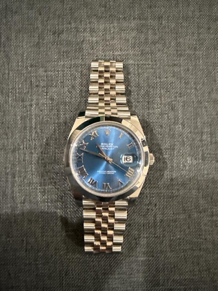Rolex | Datejust | 126300 | Sapphire crystal | 41 x 48 mm | Steel | Blue | Automatic