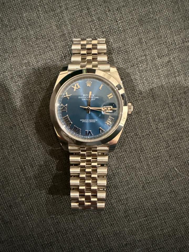 Rolex | Datejust | 126300 | Sapphire crystal | 41 x 48 mm | Steel | Blue | Automatic