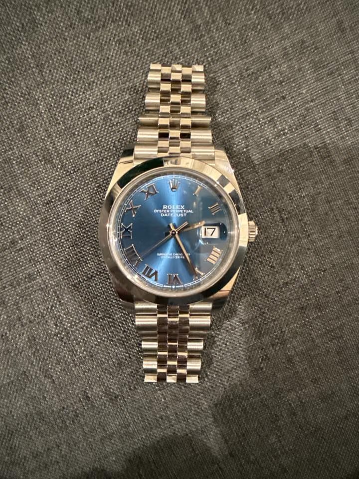 Rolex | Datejust | 126300 | Sapphire crystal | 41 x 48 mm | Steel | Blue | Automatic