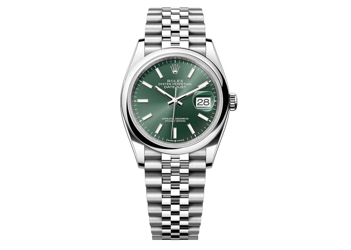 Rolex | Datejust | M126200-0023 | Steel | 36 mm | Steel | Green | Automatic