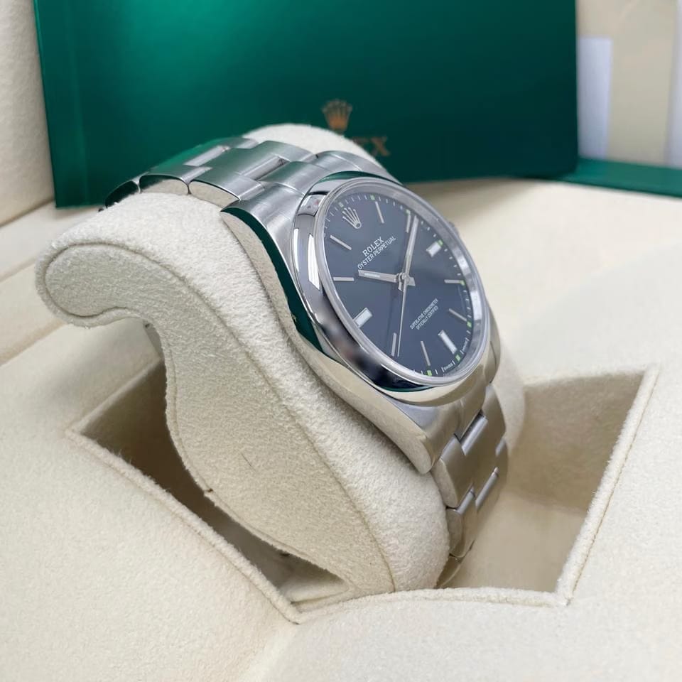 Rolex | Oyster Perpetual | 114300-0003 | Steel | 39 mm | Steel | Blue | Automatic