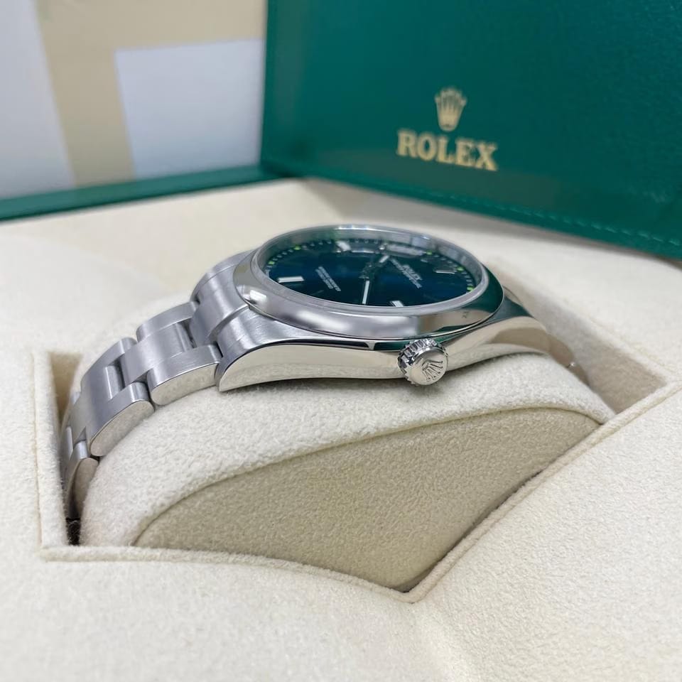 Rolex | Oyster Perpetual | 114300-0003 | Steel | 39 mm | Steel | Blue | Automatic