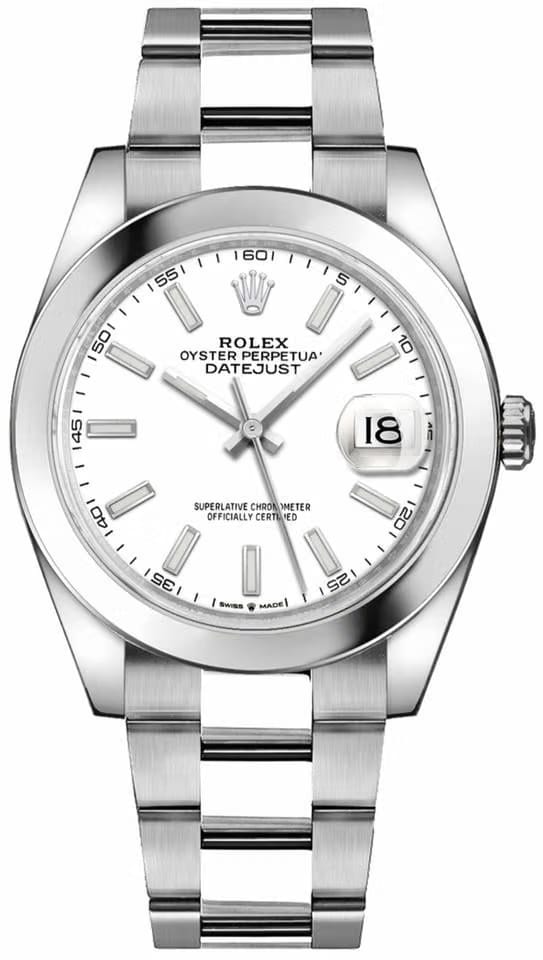Rolex | Datejust | 126300-0005 | Steel | 41 mm | Steel | White | Automatic