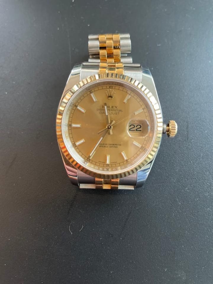 Rolex | Datejust | 116233 | Gold/Steel | 36 mm | Gold/Steel | Gold | Automatic