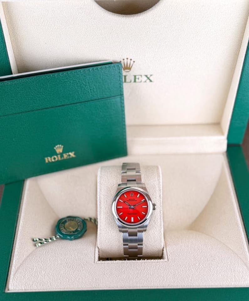 Rolex | Oyster Perpetual | 277200 | Steel | 31 mm | Steel | Red | Automatic