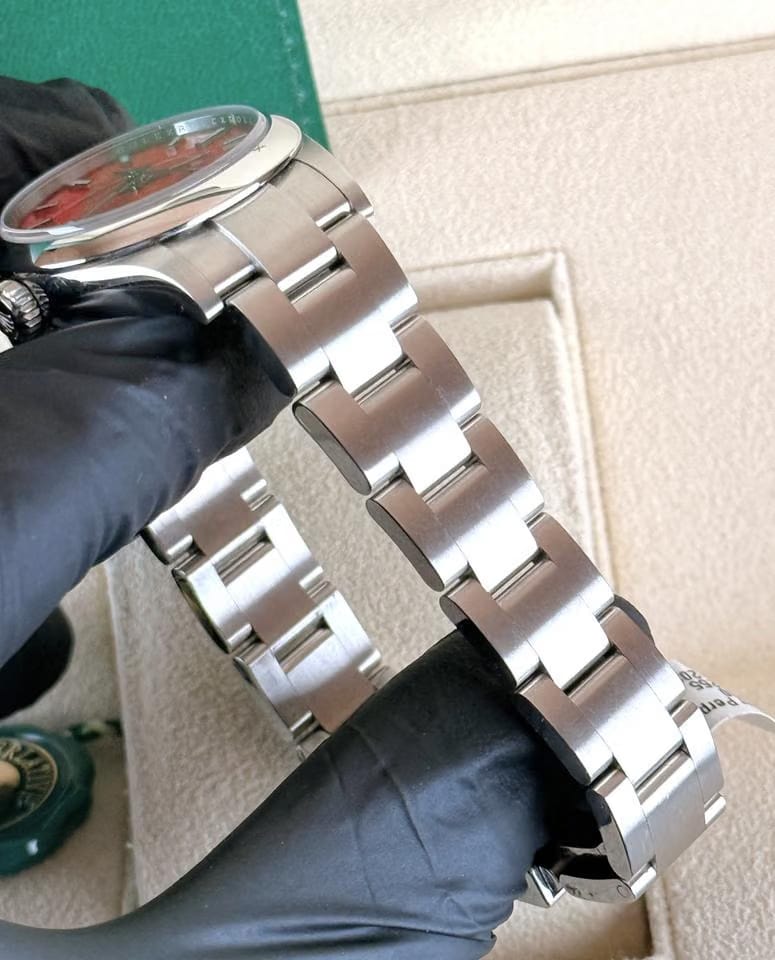 Rolex | Oyster Perpetual | 277200 | Steel | 31 mm | Steel | Red | Automatic