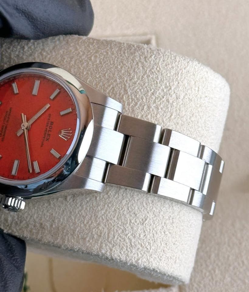 Rolex | Oyster Perpetual | 277200 | Steel | 31 mm | Steel | Red | Automatic