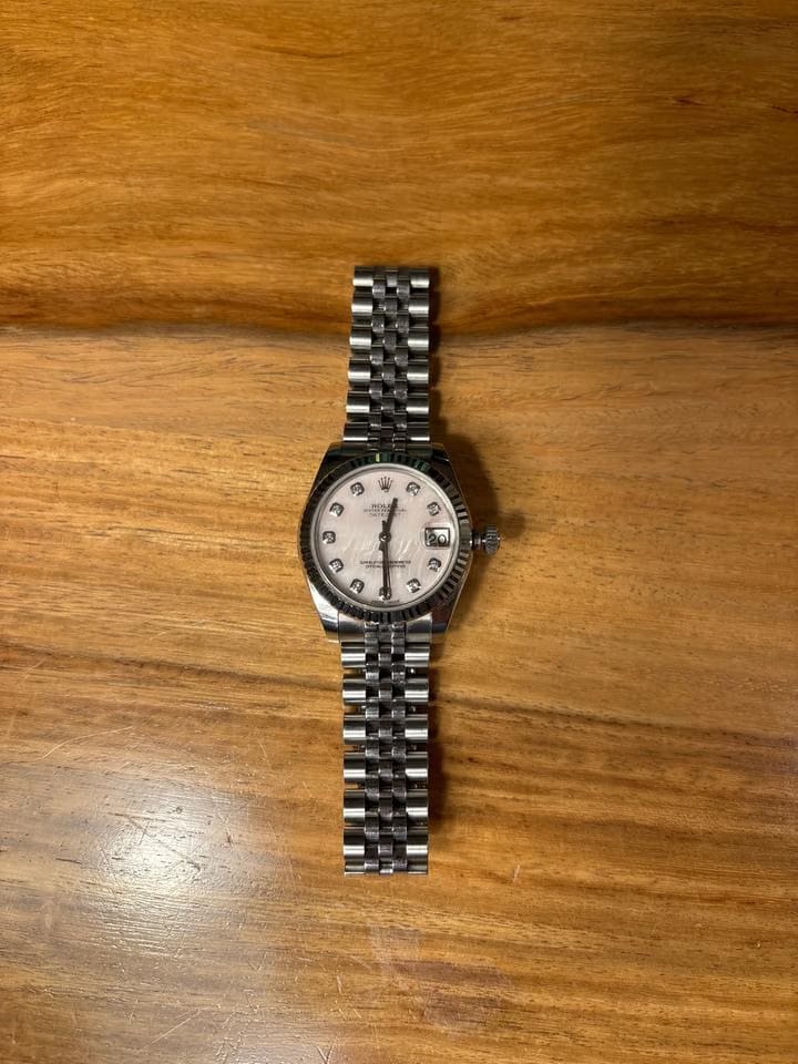 Rolex | Datejust | 178274 | White gold | 31 mm | Steel | Pink | Automatic